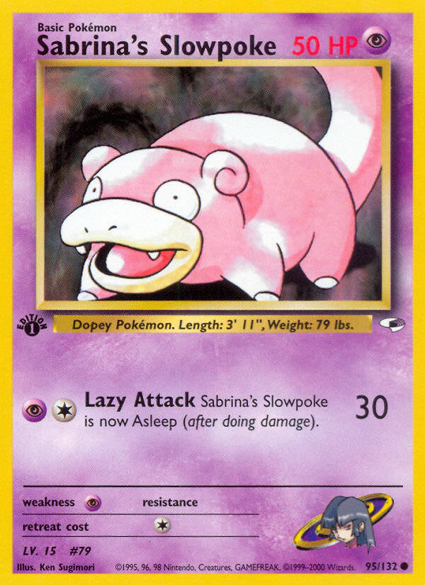 Sabrina's Slowpoke (95/132) [Gym Heroes 1st Edition] | Odin's Place