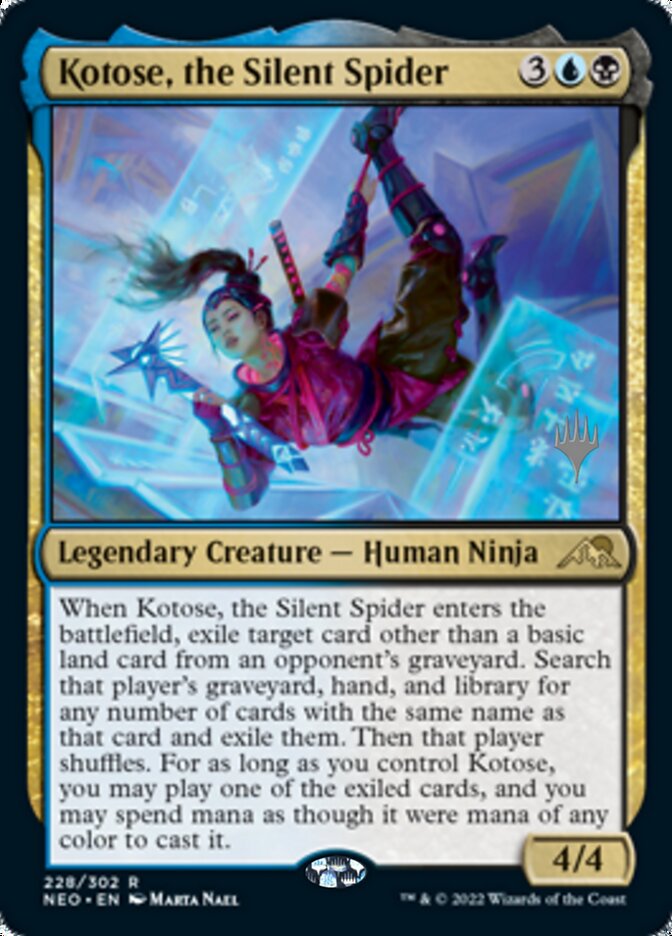 Kotose, the Silent Spider (Promo Pack) [Kamigawa: Neon Dynasty Promos] | Odin's Place