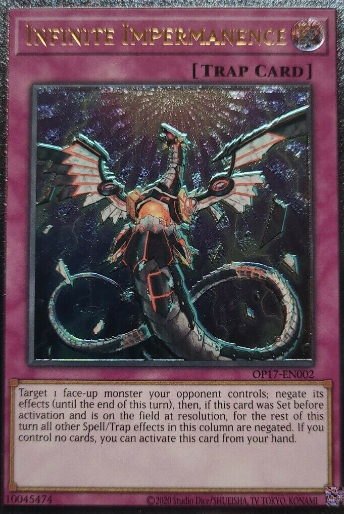 Infinite Impermanence [OP17-EN002] Ultimate Rare | Odin's Place