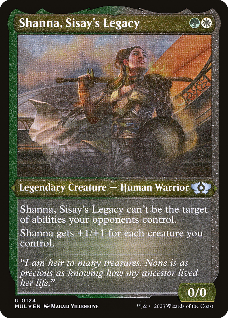 Shanna, Sisay's Legacy (Foil Etched) [Multiverse Legends] | Odin's Place