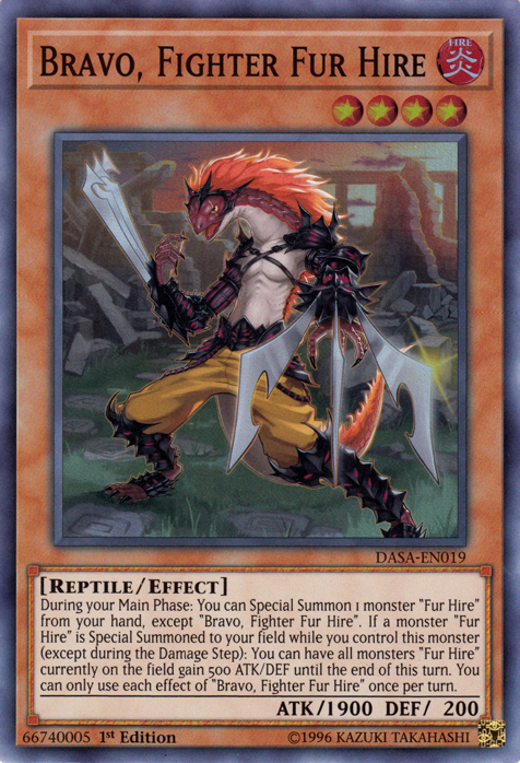 Bravo, Fighter Fur Hire [DASA-EN019] Super Rare | Odin's Place