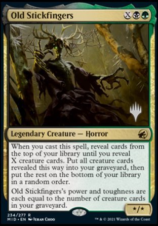 Old Stickfingers (Promo Pack) [Innistrad: Midnight Hunt Promos] | Odin's Place
