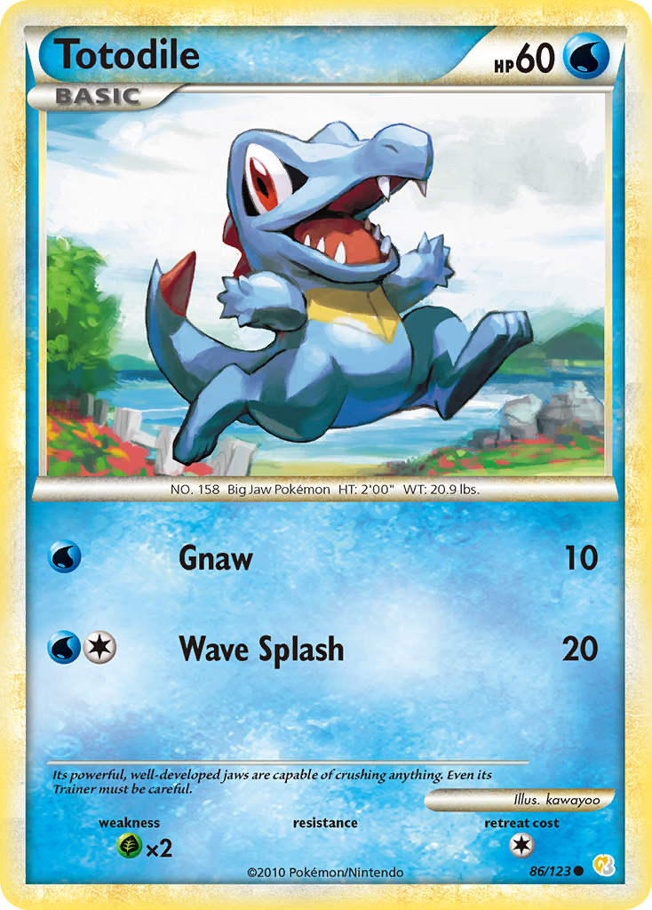 Totodile (86/123) [HeartGold & SoulSilver: Base Set] | Odin's Place