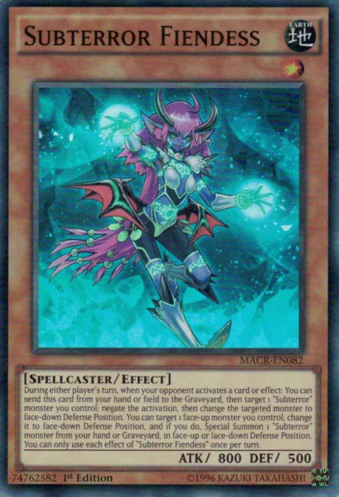 Subterror Fiendess [MACR-EN082] Super Rare | Odin's Place