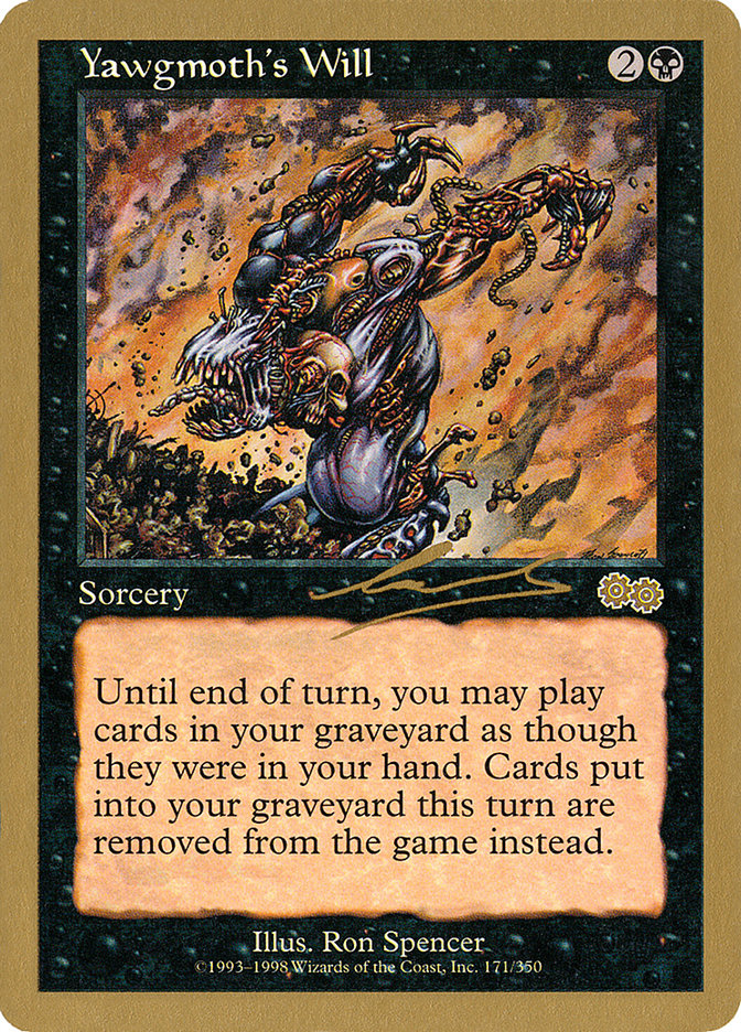 Yawgmoth's Will (Nicolas Labarre) [World Championship Decks 2000] | Odin's Place