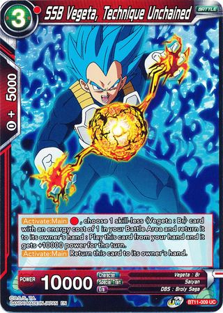 SSB Vegeta, Technique Unchained (BT11-009) [Vermilion Bloodline] | Odin's Place