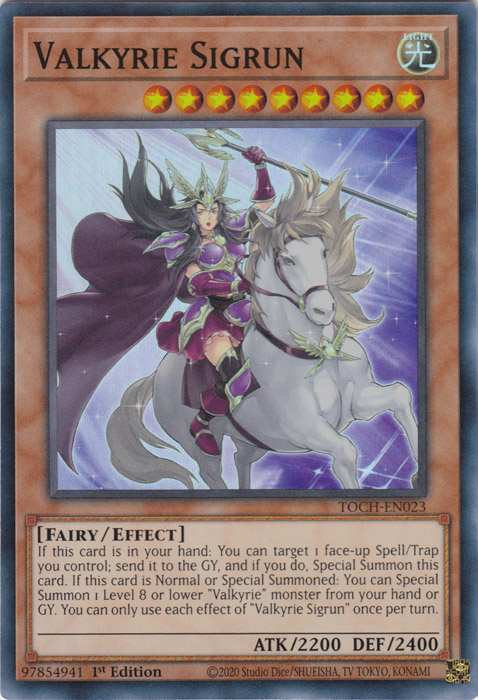 Valkyrie Sigrun [TOCH-EN023] Super Rare | Odin's Place