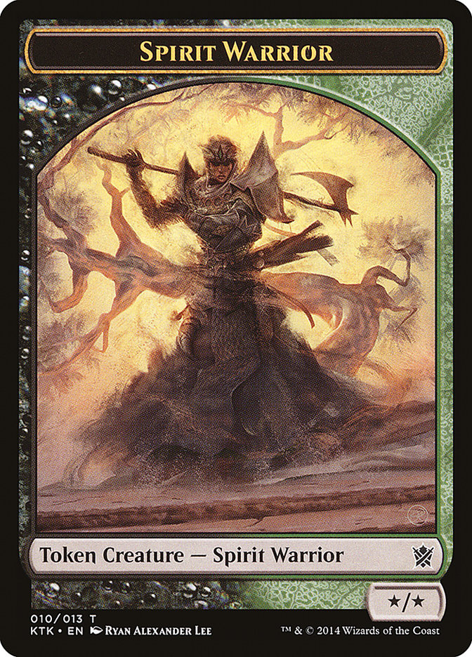 Spirit Warrior Token (10) [Khans of Tarkir Tokens] | Odin's Place