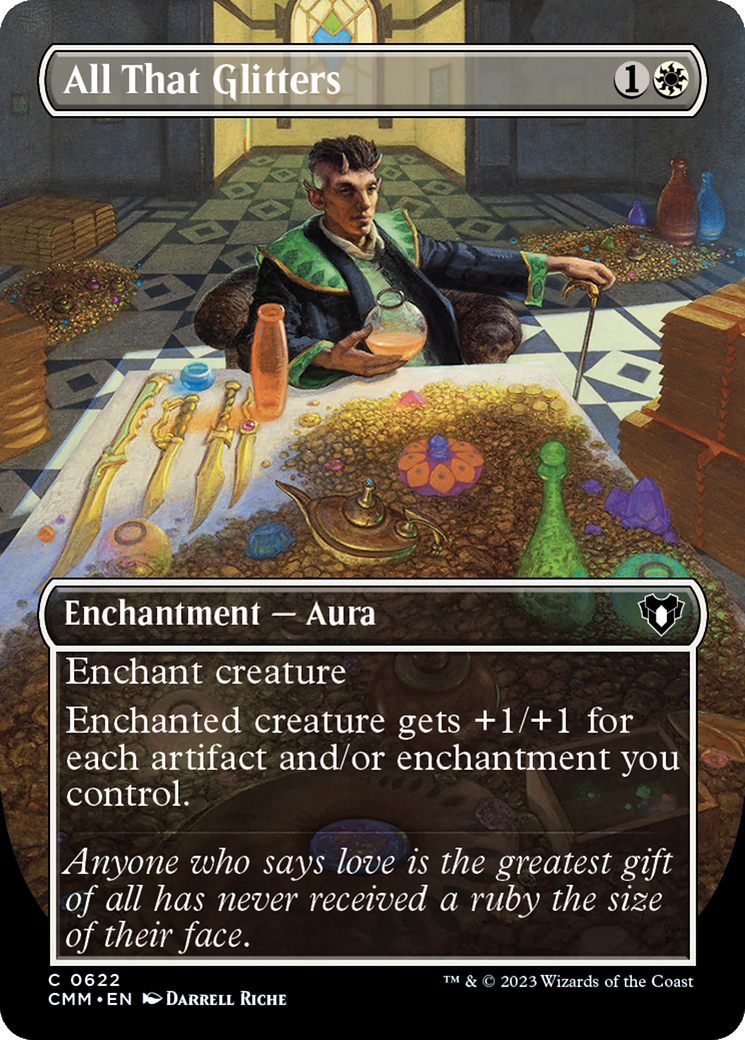 All That Glitters (Borderless Alternate Art) [Commander Masters] | Odin's Place