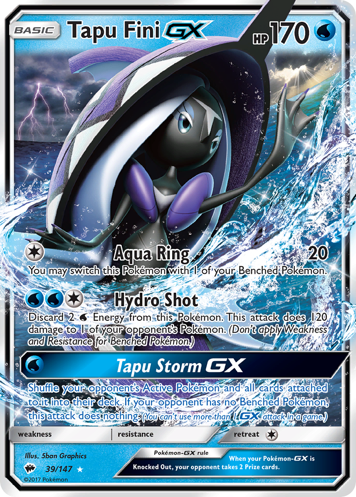 Tapu Fini GX (39/147) [Sun & Moon: Burning Shadows] | Odin's Place