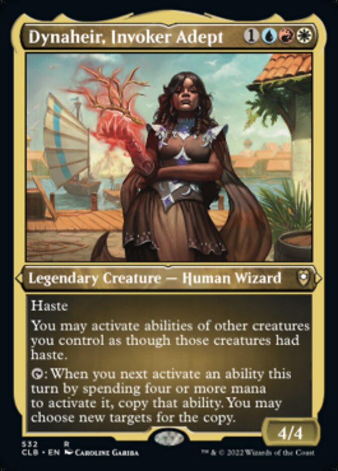 Dynaheir, Invoker Adept (Foil Etched) [Commander Legends: Battle for Baldur's Gate] | Odin's Place