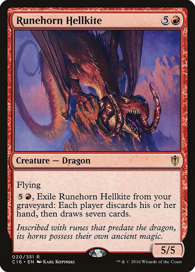 Runehorn Hellkite (20) [Commander 2016] | Odin's Place