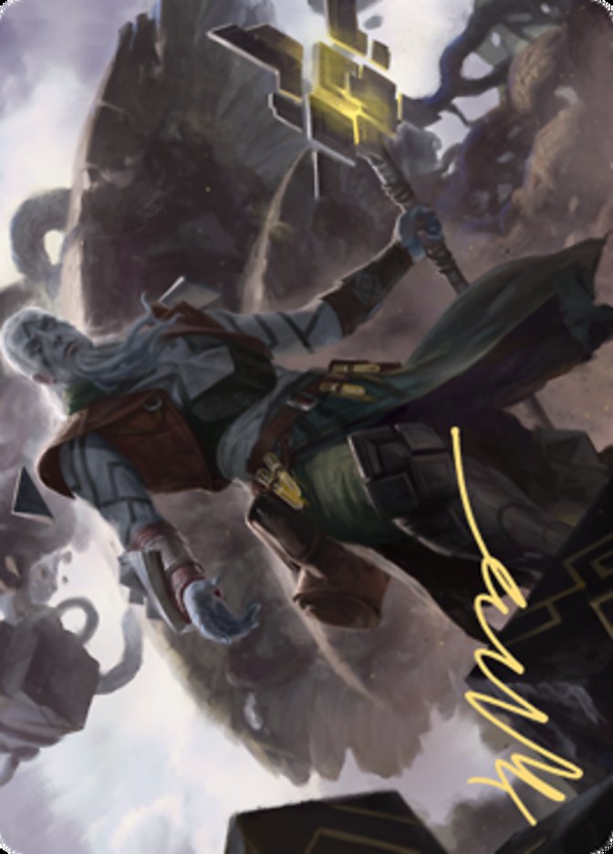 Orah, Skyclave Hierophant Art Card (Gold-Stamped Signature) [Zendikar Rising Art Series] | Odin's Place
