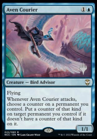 Aven Courier (Promo Pack) [Streets of New Capenna Commander Promos] | Odin's Place