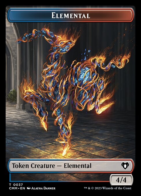 Servo // Elemental (0037) Double-Sided Token [Commander Masters Tokens] | Odin's Place