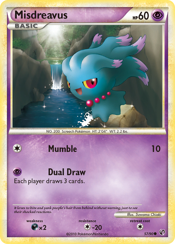 Misdreavus (57/90) [HeartGold & SoulSilver: Undaunted] | Odin's Place