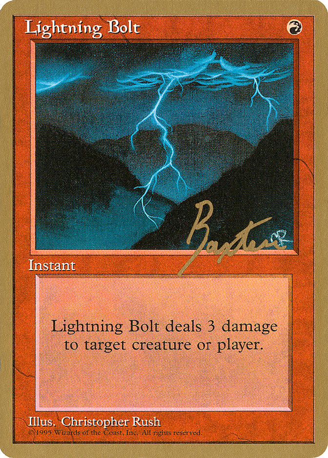 Lightning Bolt (George Baxter) [Pro Tour Collector Set] | Odin's Place