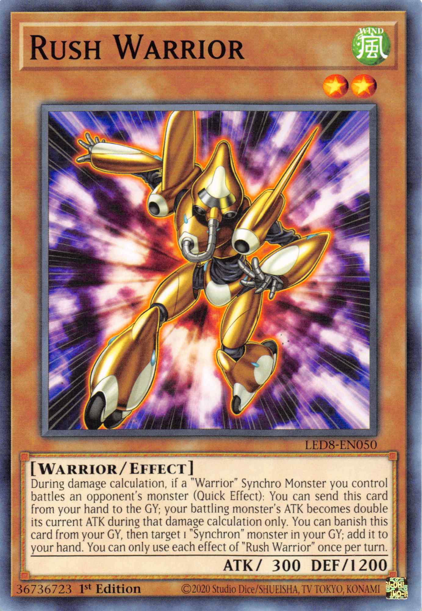 Rush Warrior [LED8-EN050] Common | Odin's Place