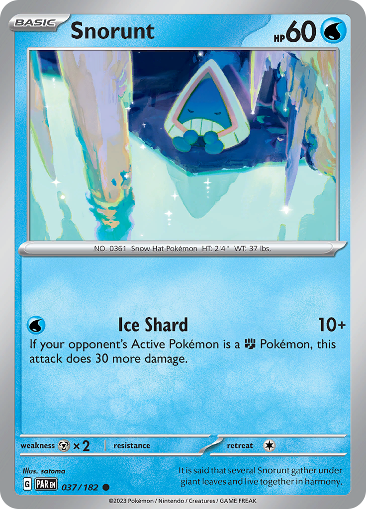 Snorunt (037/182) [Scarlet & Violet: Paradox Rift] | Odin's Place