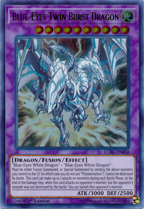 Blue-Eyes Twin Burst Dragon [LCKC-EN058] Ultra Rare | Odin's Place