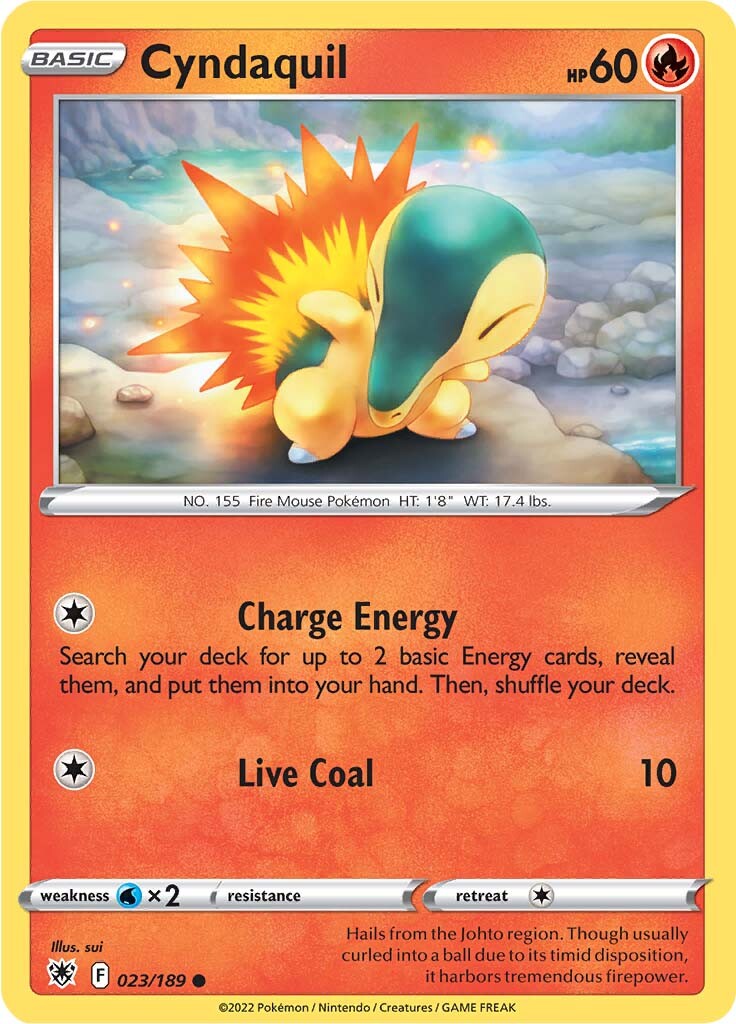 Cyndaquil (023/189) [Sword & Shield: Astral Radiance] | Odin's Place