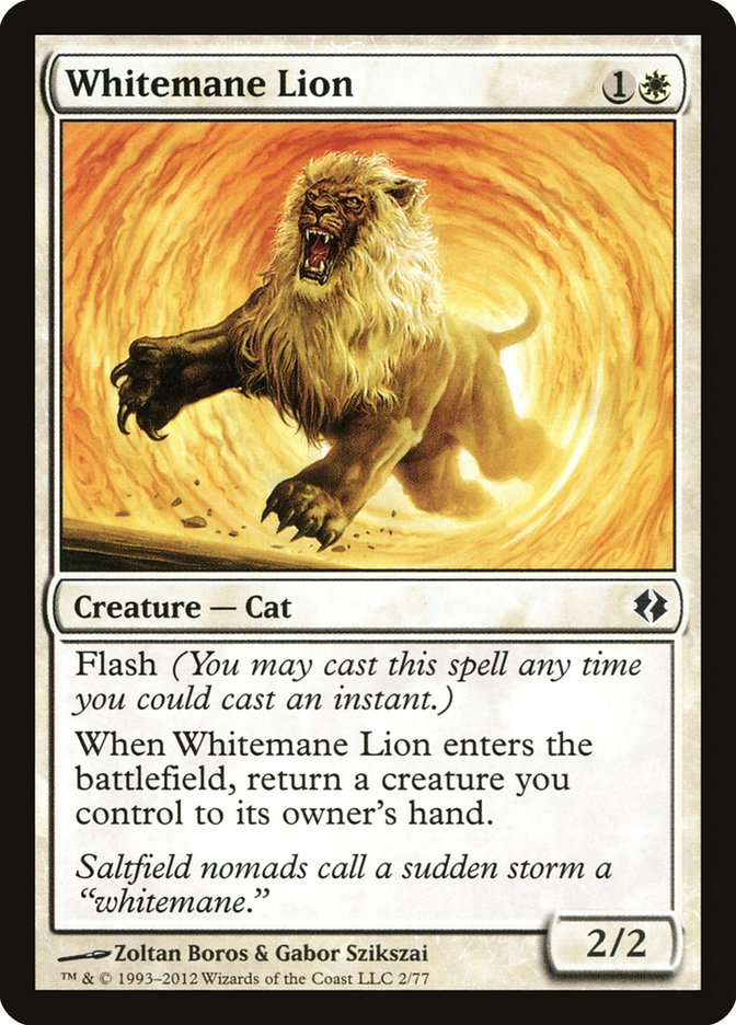 Whitemane Lion (2) [Duel Decks: Venser vs. Koth] | Odin's Place