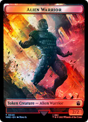 Dalek // Alien Warrior Double-Sided Token (Surge Foil) [Doctor Who Tokens] | Odin's Place