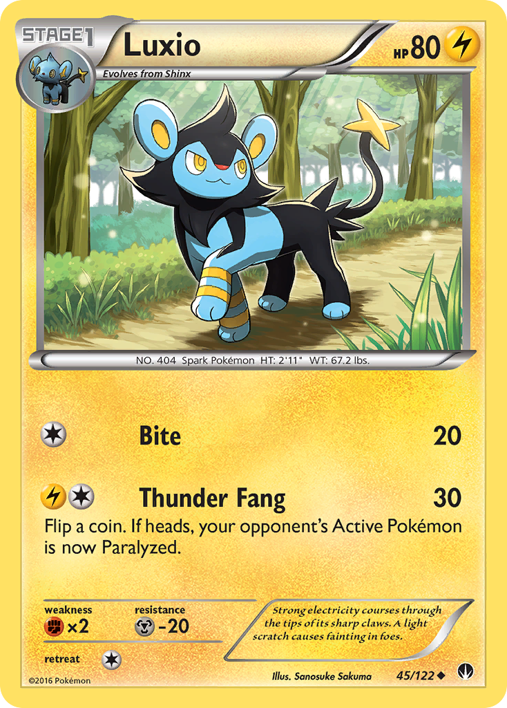 Luxio (45/122) [XY: BREAKpoint] | Odin's Place