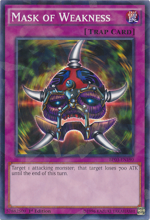 Mask of Weakness [BP03-EN190] Shatterfoil Rare | Odin's Place