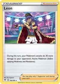 Leon (154/185) (Theme Deck Exclusive) [Sword & Shield: Vivid Voltage] | Odin's Place