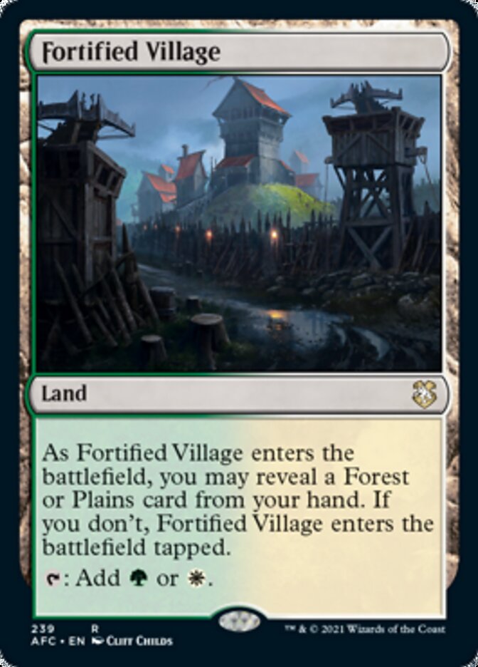 Fortified Village [Dungeons & Dragons: Adventures in the Forgotten Realms Commander] | Odin's Place