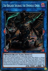 Tri-Brigade Shuraig the Ominous Omen [PHRA-EN048] Secret Rare | Odin's Place