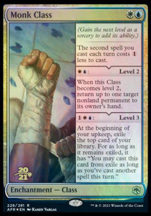 Monk Class [Dungeons & Dragons: Adventures in the Forgotten Realms Prerelease Promos] | Odin's Place