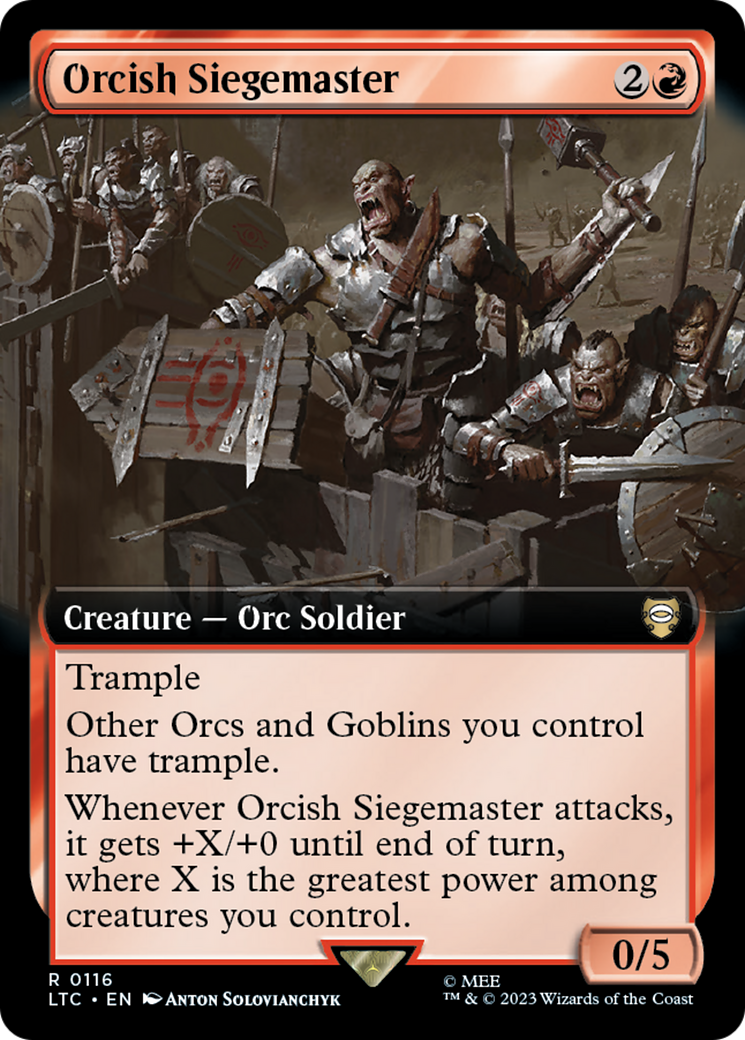 Orcish Siegemaster (Extended Art) [The Lord of the Rings: Tales of Middle-Earth Commander] | Odin's Place