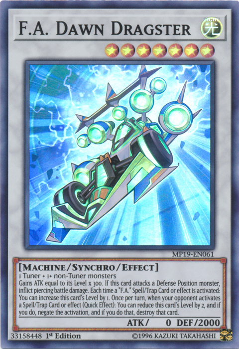 F.A. Dawn Dragster [MP19-EN061] Super Rare | Odin's Place