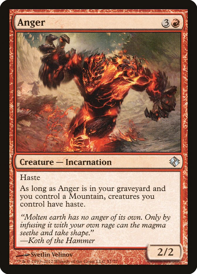 Anger (51) [Duel Decks: Venser vs. Koth] | Odin's Place
