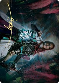 Tergrid, God of Fright Art Card (Gold-Stamped Signature) [Kaldheim Art Series] | Odin's Place