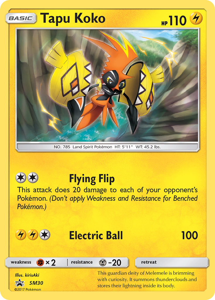 Tapu Koko (SM30) [Sun & Moon: Black Star Promos] | Odin's Place