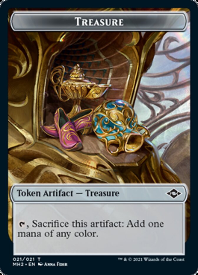 Thopter // Treasure (21) Double-Sided Token [Modern Horizons 2 Tokens] | Odin's Place