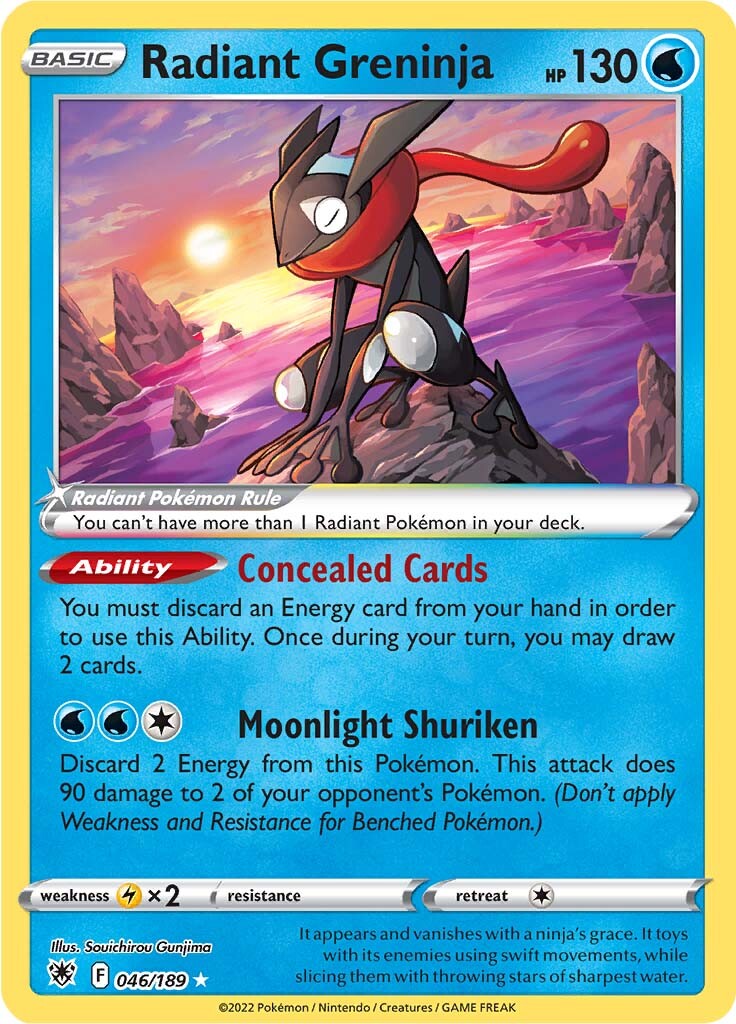 Radiant Greninja (046/189) [Sword & Shield: Astral Radiance] | Odin's Place
