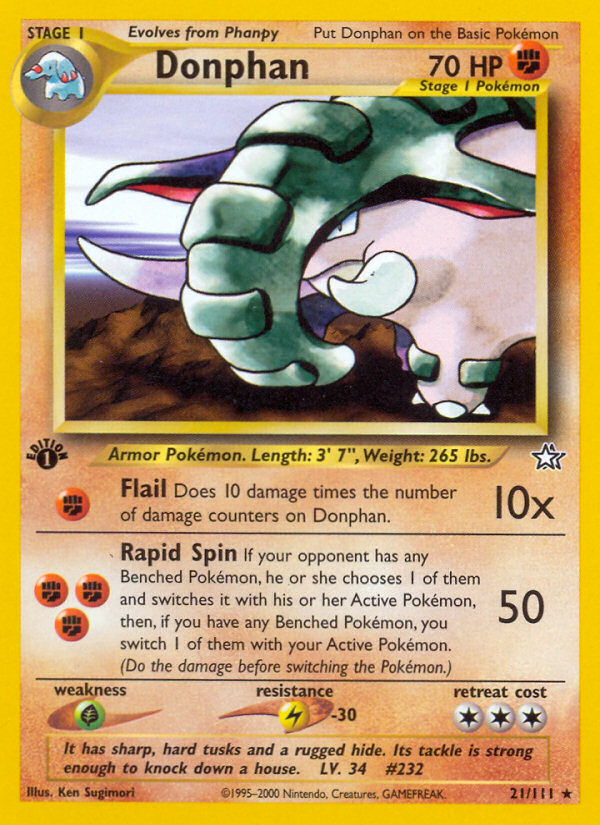 Donphan (21/111) [Neo Genesis 1st Edition] | Odin's Place