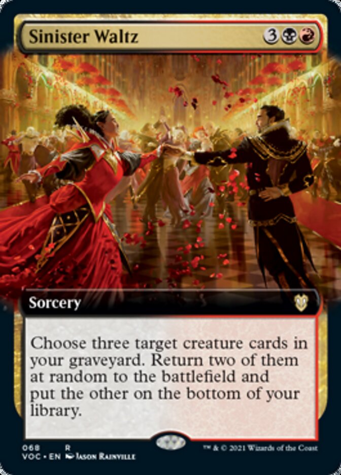 Sinister Waltz (Extended Art) [Innistrad: Crimson Vow Commander] | Odin's Place