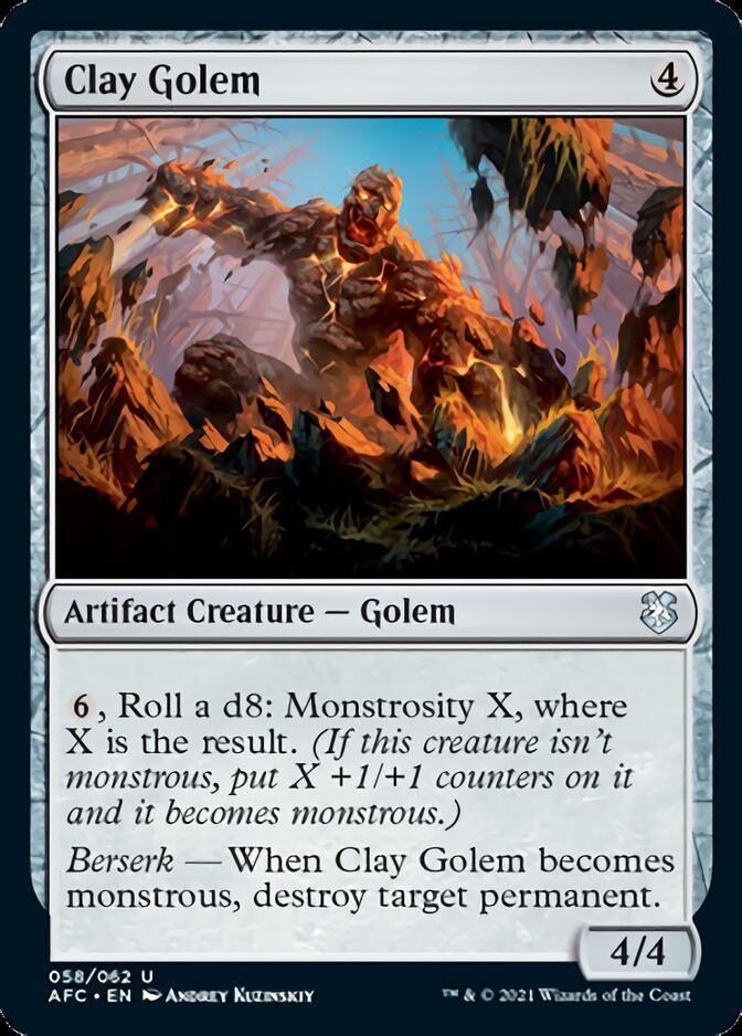Clay Golem [Dungeons & Dragons: Adventures in the Forgotten Realms Commander] | Odin's Place
