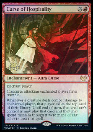 Curse of Hospitality [Innistrad: Crimson Vow Prerelease Promos] | Odin's Place