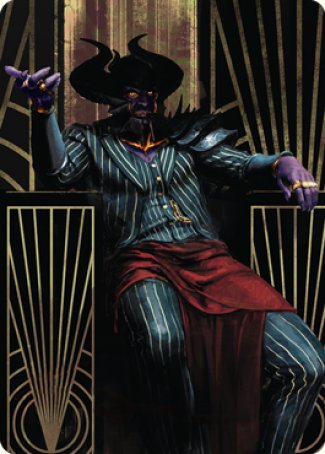Ob Nixilis, the Adversary 2 Art Card [Streets of New Capenna Art Series] | Odin's Place