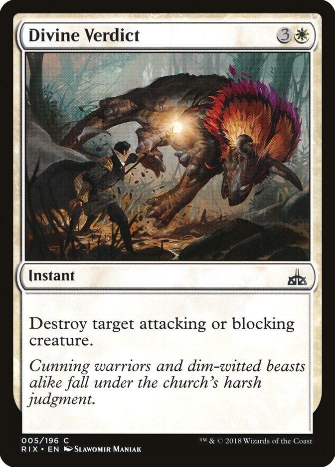 Divine Verdict (5) [Rivals of Ixalan] | Odin's Place