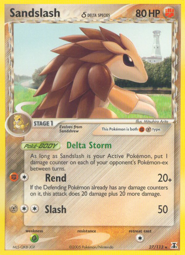 Sandslash (27/113) (Delta Species) [EX: Delta Species] | Odin's Place