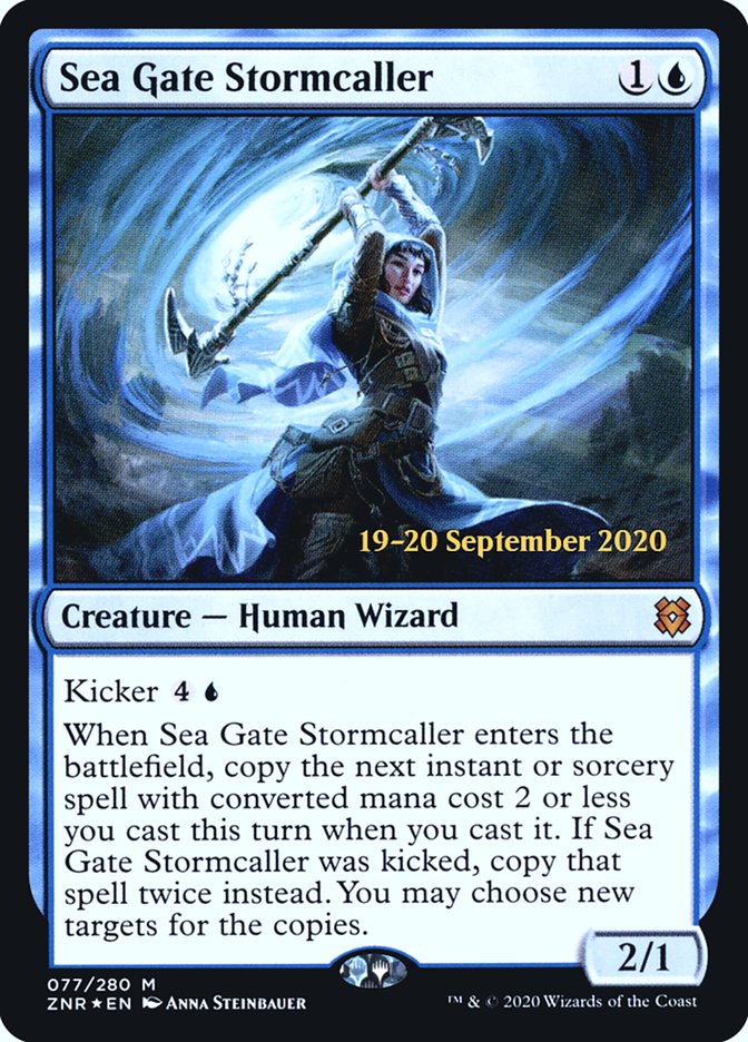 Sea Gate Stormcaller [Zendikar Rising Prerelease Promos] | Odin's Place