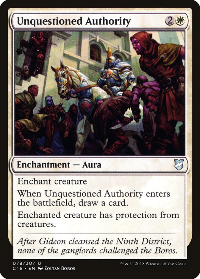 Unquestioned Authority (78) [Commander 2018] | Odin's Place