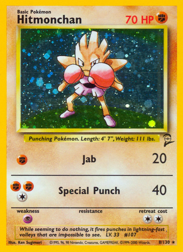 Hitmonchan (8/130) [Base Set 2] | Odin's Place